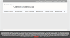 Desktop Screenshot of ismaning.de